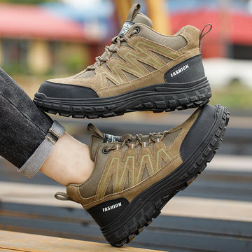 Xajzpa Men's Safety Work Shoes Anti-Crush Piercing Plastic Toe Cap Insulated Outdoor Casual Labor Protection Boots Secure Footwear